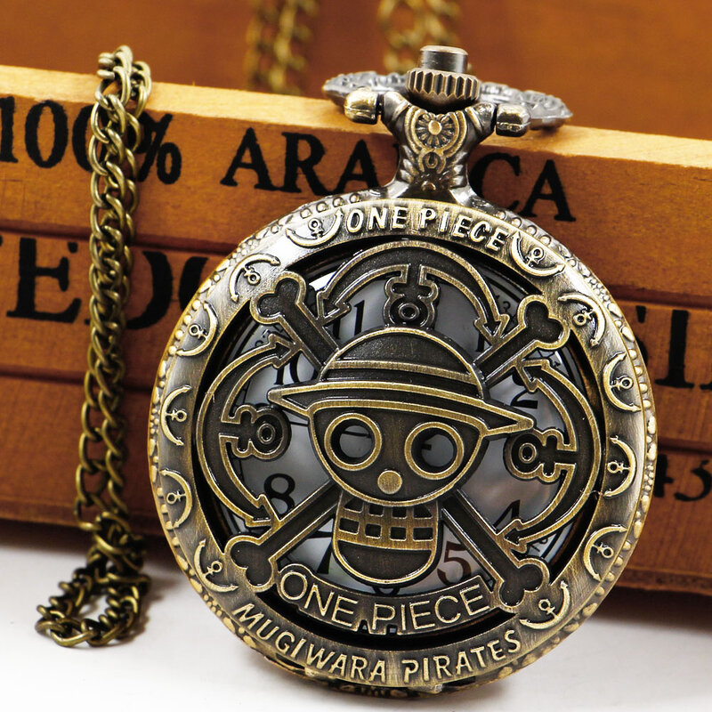 Hot Japanese Anime Quartz Pocket Watch Fob Chain Pendant Steampunk Vintage Necklace Watches Clock Gifts for Student