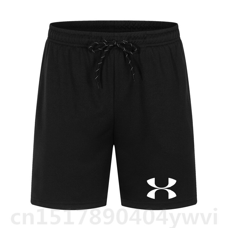 Men's new summer quarter shorts, brand print, fashionable sports casual quick drying shorts, lightweight beach pants