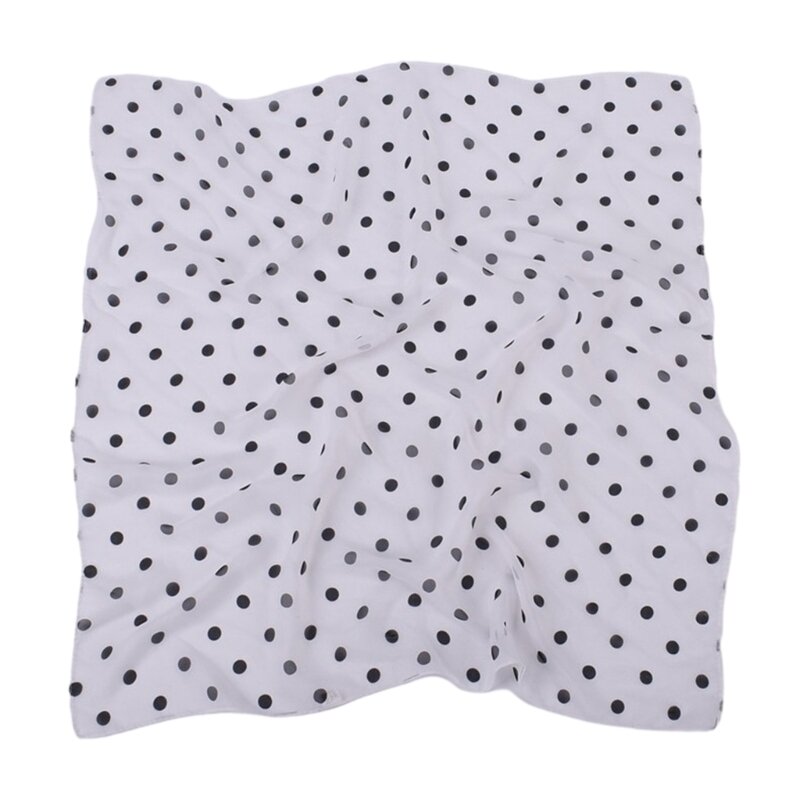 Y166 Soft and Breathable Dotted Handkerchief for All Occasions Square Scarves