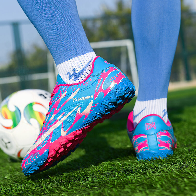 รองเท้าฟุตบอลสำหรับเด็กผู้ใหญ่รองเท้ากีฬากลางแจ้งรองเท้าฝึกรองเท้าฟุตบอล tf/fg รองเท้าผ้าใบกันลื่น