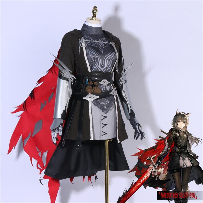COS PRAnime Game Arknights Cosplay Costume, Texas Halloween Carnival Costume Set, InPorter