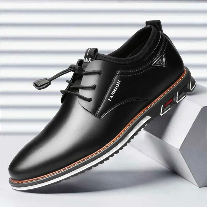 جديد أحذية الرجال جلد البقر مريحة منخفضة المستوى البريطانية عادية واحدة رسمية مصمم أحذية الرجال 2023