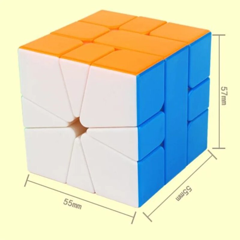 Yuxin 리틀 매직 SQ1 마그네틱 큐브, 스퀘어-1 매직 큐브, 마그네틱 3 레이어 속도 큐브, 전문 퍼즐
