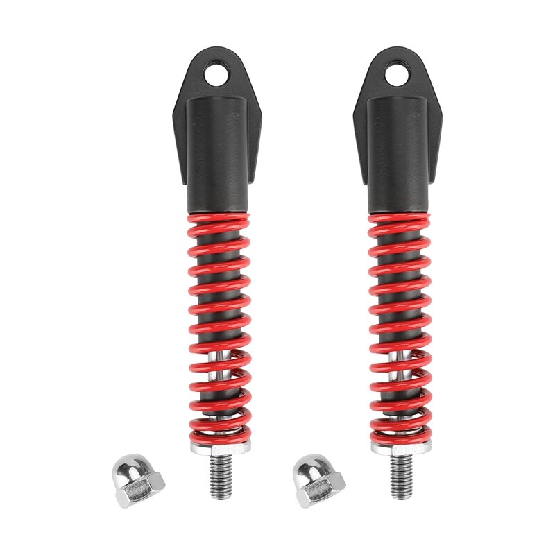 2 PCS Electric Scooter Hydraulic Front Shock Black & Red Metal 8 Inch 10 Inch Refitted Vehicle Spring Shock Scooter Accessories