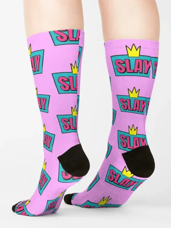 SLAY-calcetines térmicos de baloncesto para hombre y mujer, medias de invierno