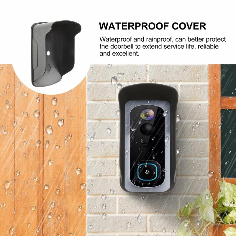 Outdoor Wireless Doorbell Waterproof Plastic Rain Cover for RFID Access Control Keypad Fingerprint Camera Accessories Wifi Door