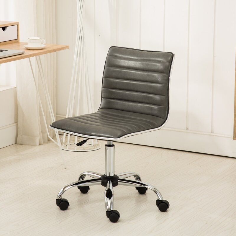 Ajustável Fremo Chrome Office Chair, Air Lift Feature para máximo conforto e apoio em longas horas de sentado