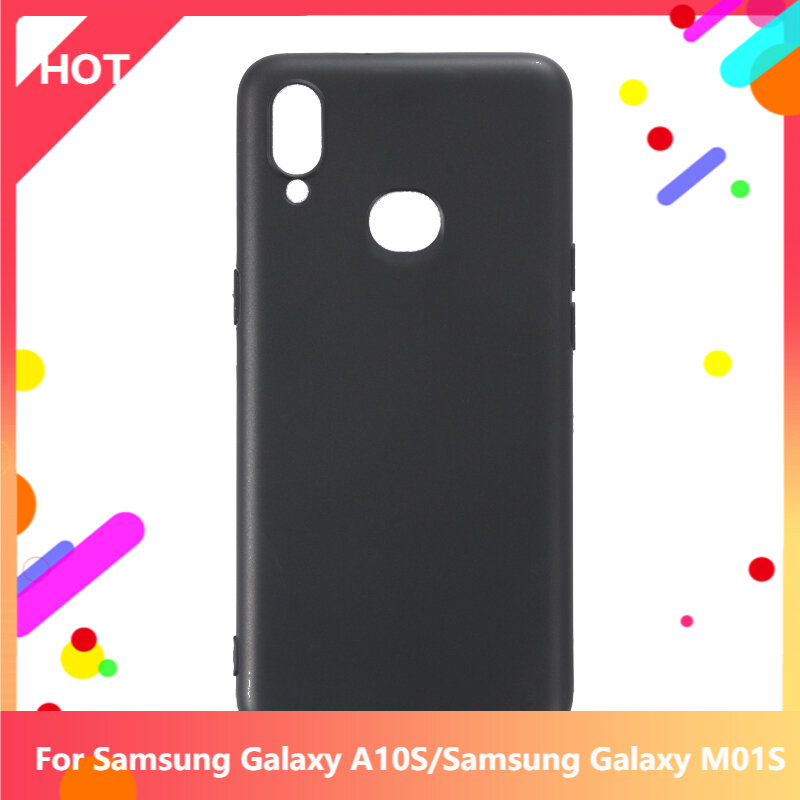 Galaxy A10S Ốp Lưng Matte Silicone Mềm TPU Cho Samsung Galaxy M01S Điện Thoại Ốp Lưng Slim Chống Sốc