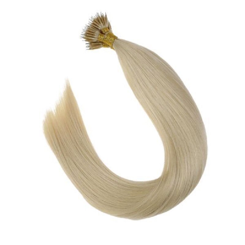 CharacterRings-Extensions de Cheveux Naturels Remy, Lisses, Platine 100%, Originales