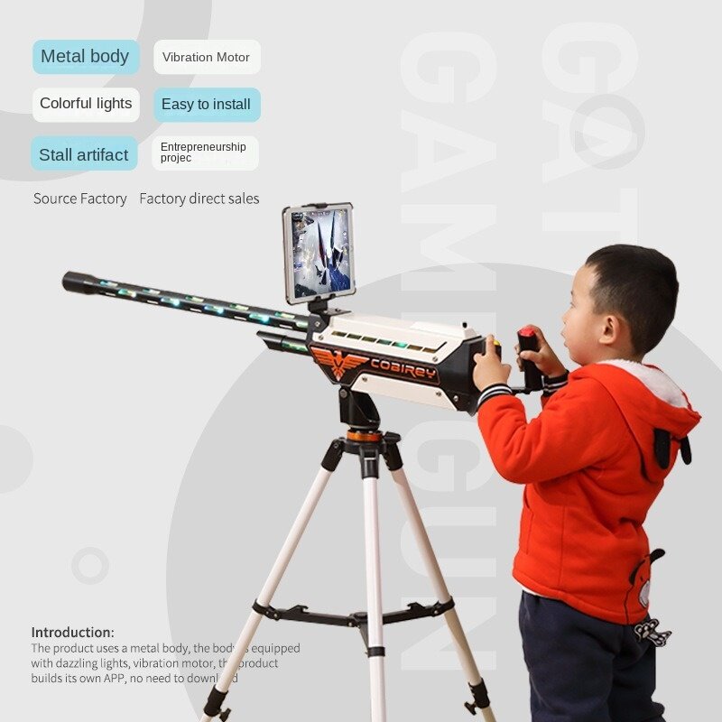 Grenz überschreitende neue 31cm virtuelle ar Spiel pistole Body Sensing 4d Gatling Gun Kinder geschenk ar virtuelles Spielzeugs piel vr