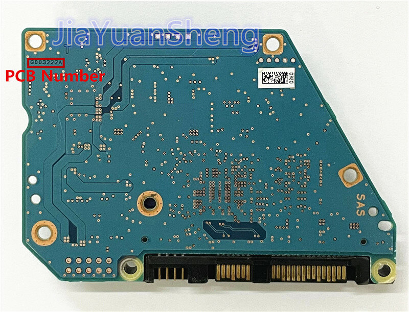 Toshiba HDD PCB Logic Board Board Number: G003222A P5B003222180 A5A00322201 FKR1DD