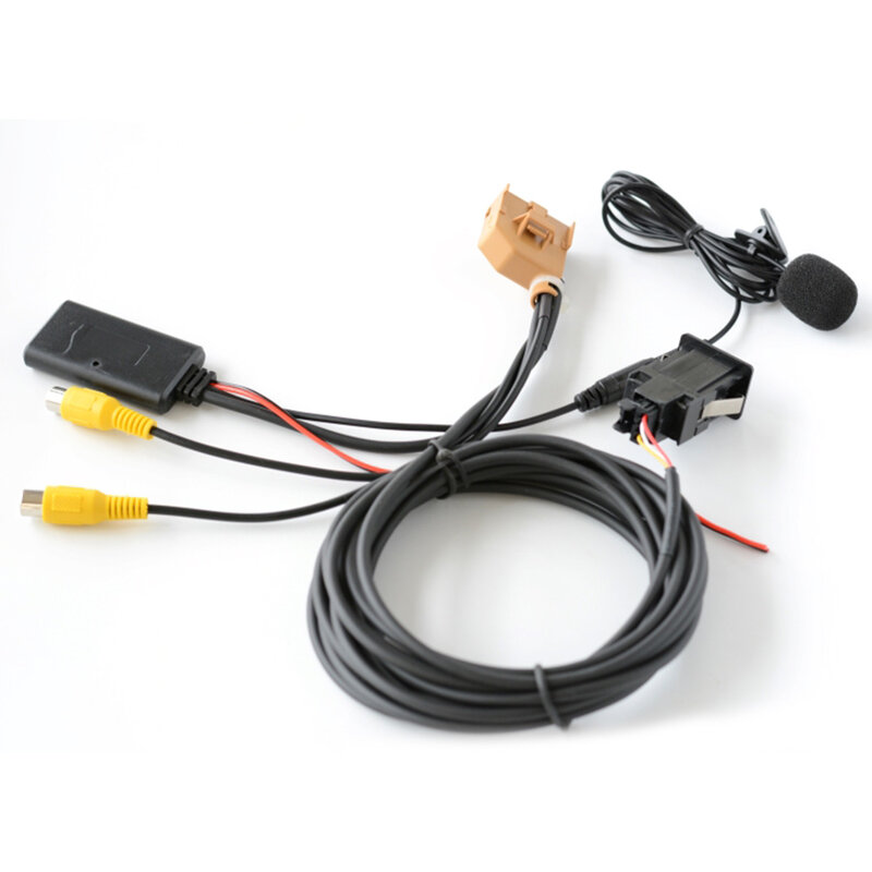 Sederhanakan pengaturan Stereo mobil Anda nirkabel Bluetooth kompatibel untuk MMI 2G adaptor kabel AUX untuk Q7 A6 A8 2006 2008