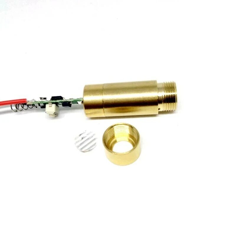 Módulo vermelho do diodo láser com motorista & Spring & Wire, laboratório industrial, ponto, linha, cruz, 50mW, 50mW