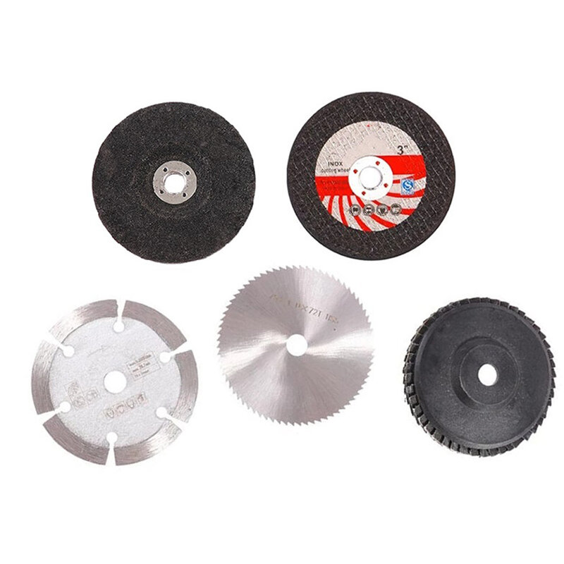 5Pcs/Set 75mm Cutting Disc Circular Saw Blade For Angle Grinder Metal Stone Sanding Disc Flat Flap Grinding Wheel