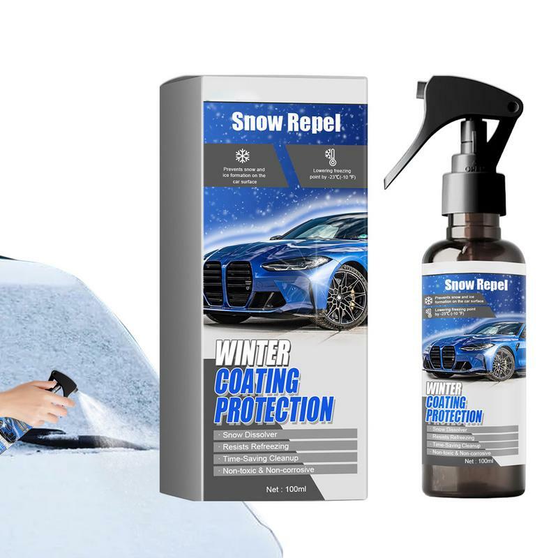 Defogger For Windshield Anti Fog Spray 100ml Window Deicer Spray Glass Cleaner Spray Streak Free Snow Removal For Car Windshield