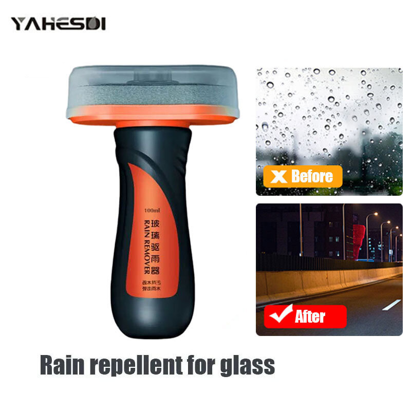 Pembersih kaca depan mobil, penolak hujan untuk kaca mobil, agen lapisan Anti hujan, Pembersih hidrofobik kaca jendela mobil, perawatan Anti hujan