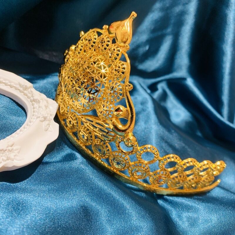 أغطية رأس للزفاف مطلية بالذهب عيار 24 ، مجوهرات Popodion ، إكسسوارات الحفلات ، جديد ، DD10315