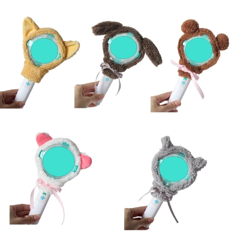 127D Lightstick Plush Cover for TXT Idol Concert Shows Fan Party Cheering Merch Animal Ears Cover Ornament