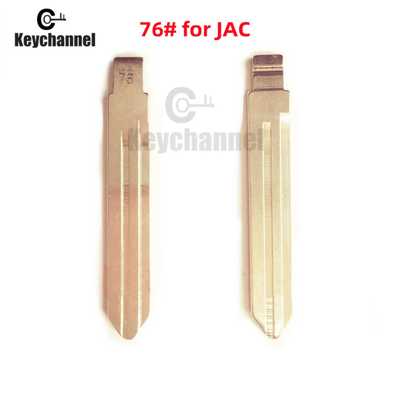 10pcs/lot Metal 76# KD Car Key Blank Flip Remote Blade NO.76 Metal Spare Key Head for KD KEYDIY VVDI Xhorse Remote for JAC