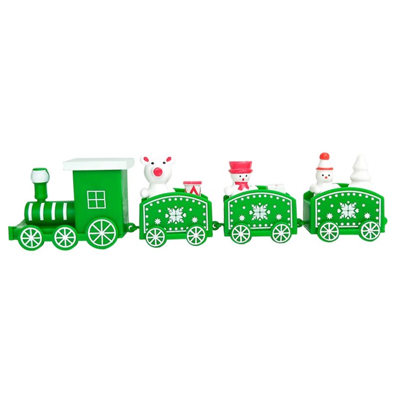 مجموعة الحلي الصغيرة لقطار عيد الميلاد ، ديكور القطار ، سهلة الاستخدام ، الحفلات ، 4