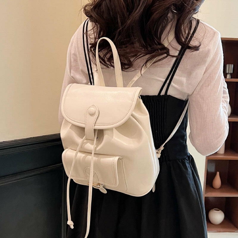 Minority Fashion Simple and Popular Women's Bag 2024 New Commuter Large Capacity Small Backpack for Girls