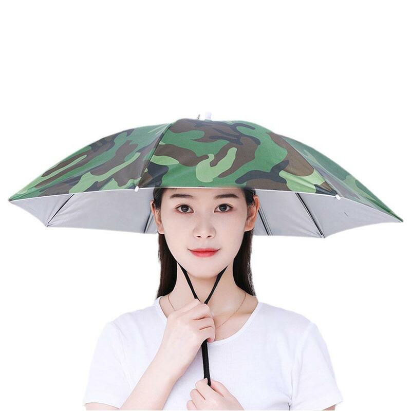 접이식 야외 우산 모자, 여성 남성 낚시 모자, 태양 모자, 캠핑 낚시 모자, 비치 헤드 우산