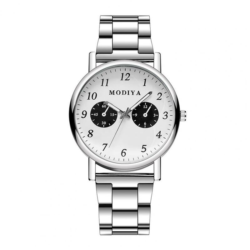 Reloj de pulsera de cuarzo minimalista para hombre, elegante reloj de pulsera de diseño Simple con correa de acero de esfera redonda para cumpleaños