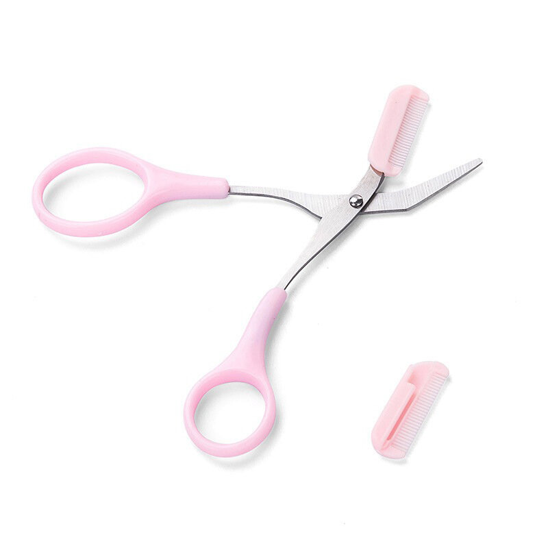 Eyebrow Trimmer Scissor Beauty Products For Women Eyebrow Scissors With Comb Stainless Steel Makeup Tools Beauty Scissors