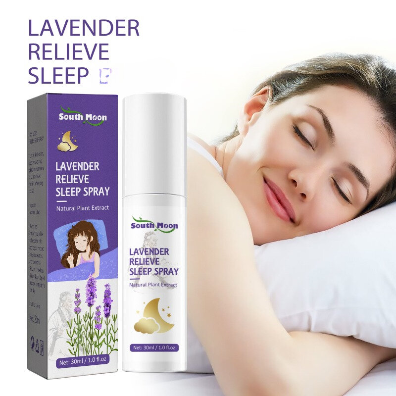 Espray de lavanda para dormir, Spray para aliviar la fatiga, tratamiento del insomnio, espray para dormir profundo, descompresión para la ansiedad, mejora el sueño, 30ml