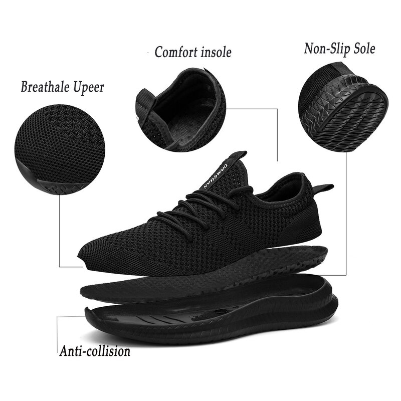 Baskets respirantes décontractées pour hommes, chaussures de sport, chaussures de marche légères, grande taille, haute qualité, mode, 2022