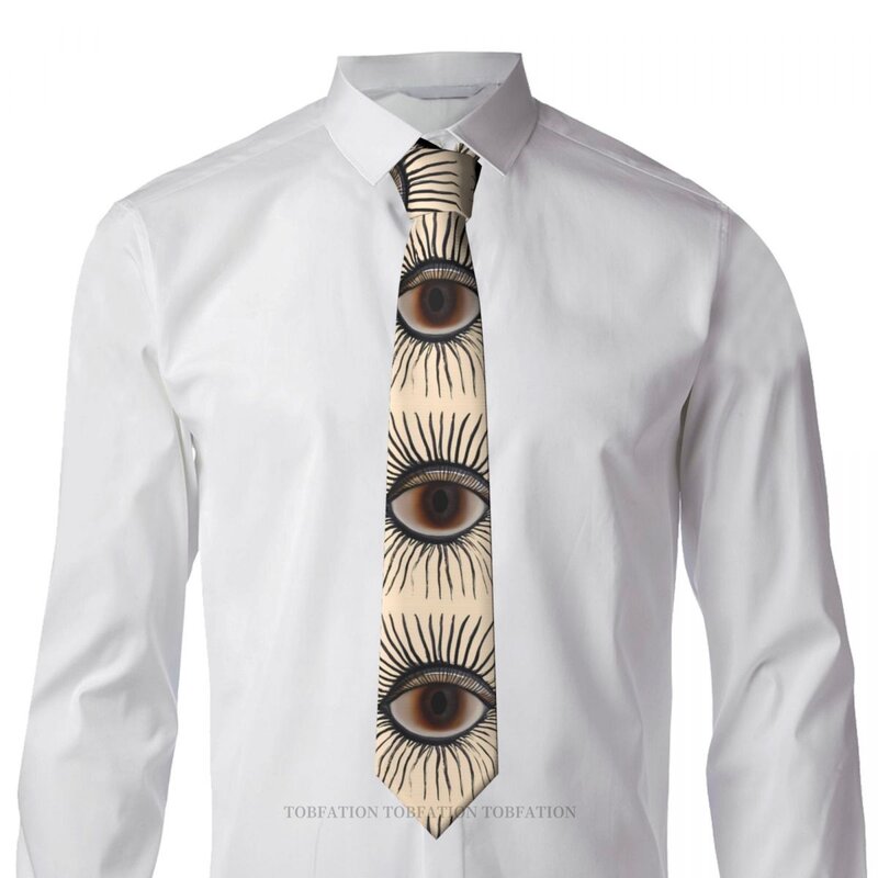Eye Illuminati nowy krawat z nadrukiem 3D o szerokości 8cm krawat poliestrowy koszula akcesoria imprezowe dekoracje