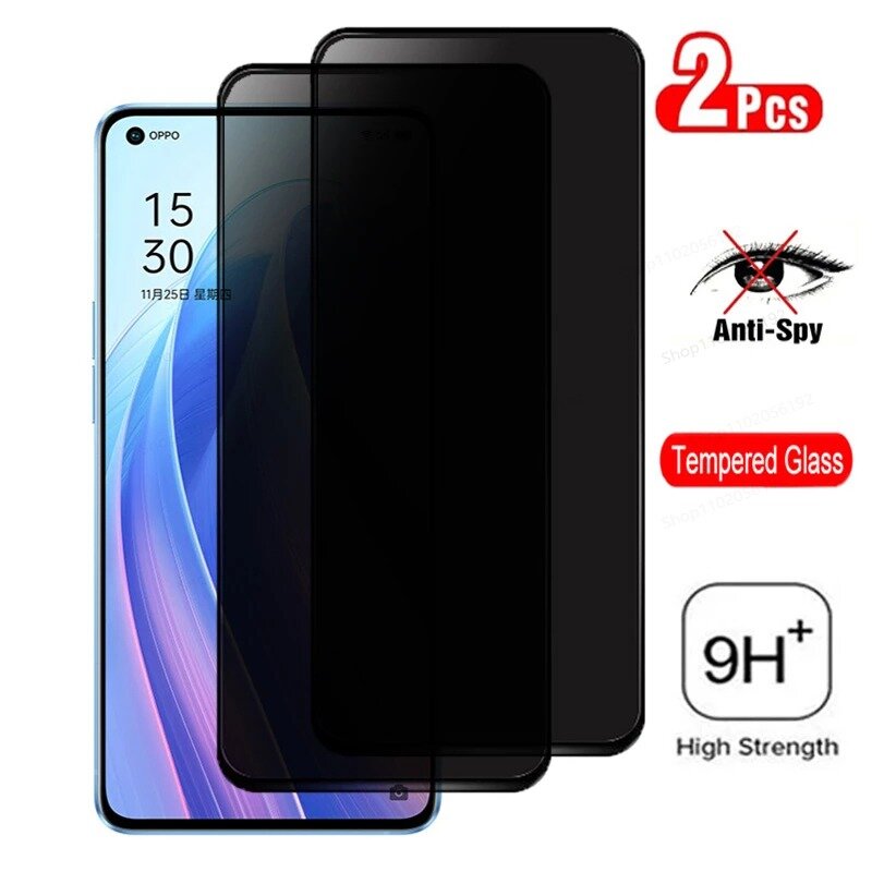 Privacy Screen Protector For Oppo Find X5 X3 Lite Anti Spy Tempered Glass For Oppo Reno 5 Lite 7 6 Pro 7 4G 7Z 5G 8 Pro Plus A35