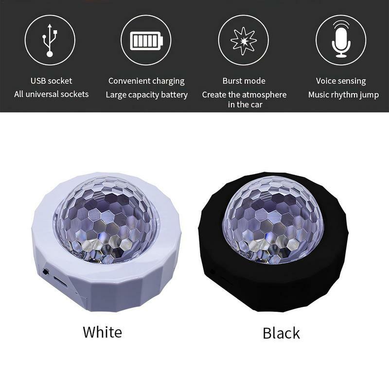 Lampu malam mobil USB Mini, lampu suasana Interior mobil Romantis Universal USB Mini