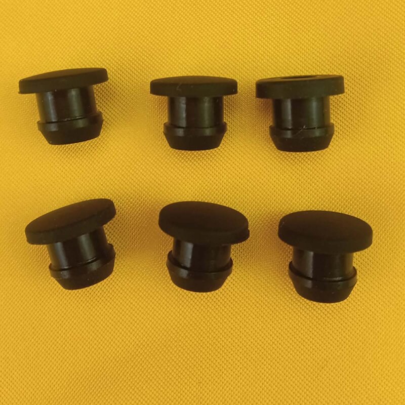 1/5/10Pcs Silicone Rubber Snap-On Hole Plugs Size(A) 10.5/11/11.5/12/12.5mm Black End Caps Seal Stoppers Shock-absorbing Pads