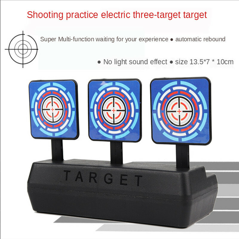 Mini Auto-reset Electric Targets Kids Gel EVA Soft Water Ball Pistol Rifle Blaster Shooting Accessories for Nerf Boys Toys Gift