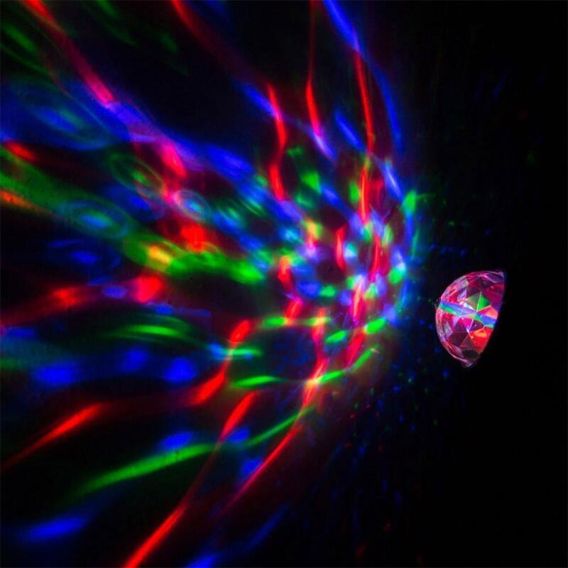 الملونة الصوت المنشط ديسكو ضوء USB مصباح LED صغير DJ المرحلة ضوء حفلة كرة ضوء ملون بار نادي ضوء المصباح التحكم الصوتي