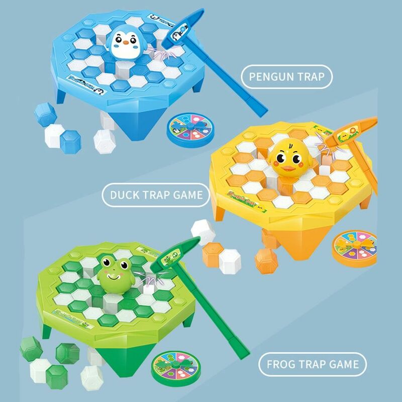 Penguin Ice Breaking Game Toy para Crianças, Plástico, Desenvolvimento Intelectual, Interessante, Pato, Sapo, Presentes de Natal