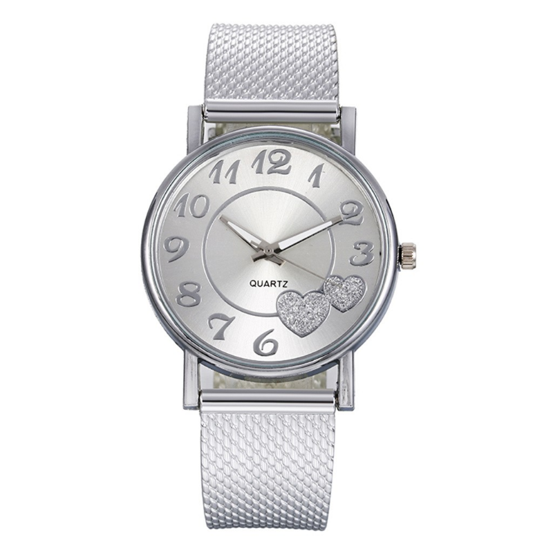 นาฬิกาสายตาข่ายสำหรับผู้หญิงใหม่ล่าสุดของขวัญแนวดิบๆนาฬิกาข้อมือควอตซ์สไตล์เรียบง่ายแฟชั่น reloj mujer montre Femme relogio