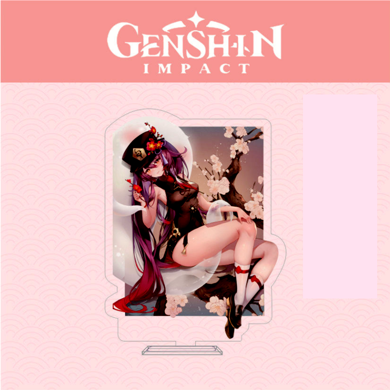 ฟรีของขวัญเกม Genshin Impact 2023ตัวอักษร17รูปปั้นอะนิเมะอะคริลิครูปเครื่องประดับ