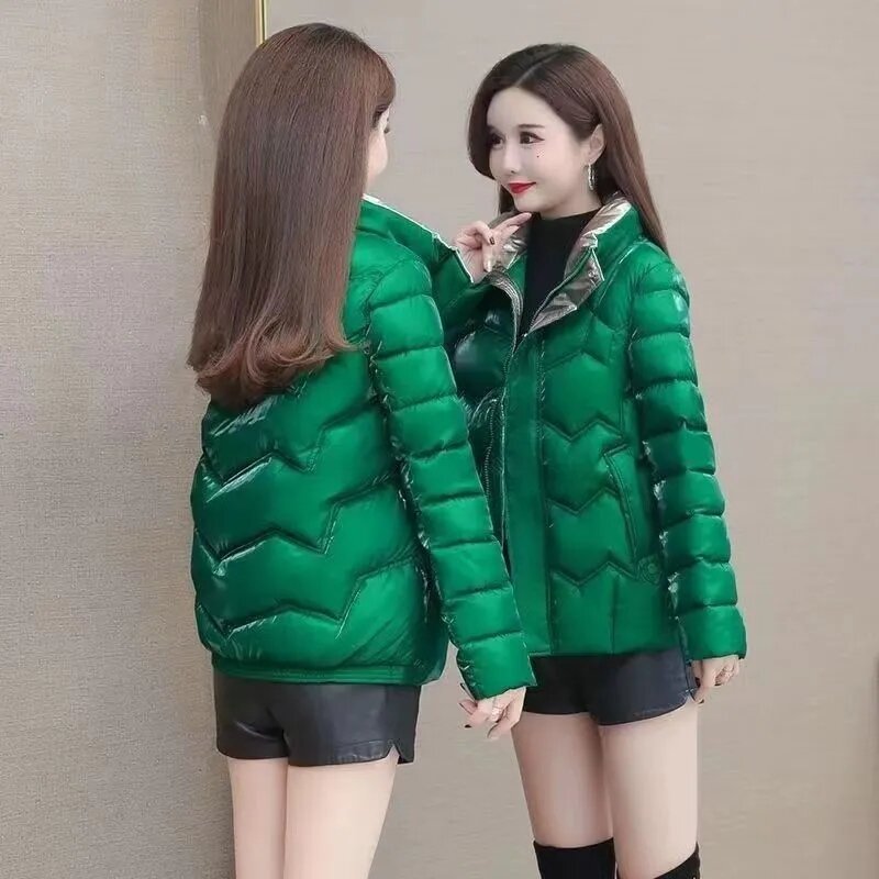 2023 nuova giacca da donna Parka invernale cappotti corto colletto rialzato giacche Casual Slim in cotone Parka femminile capispalla calda