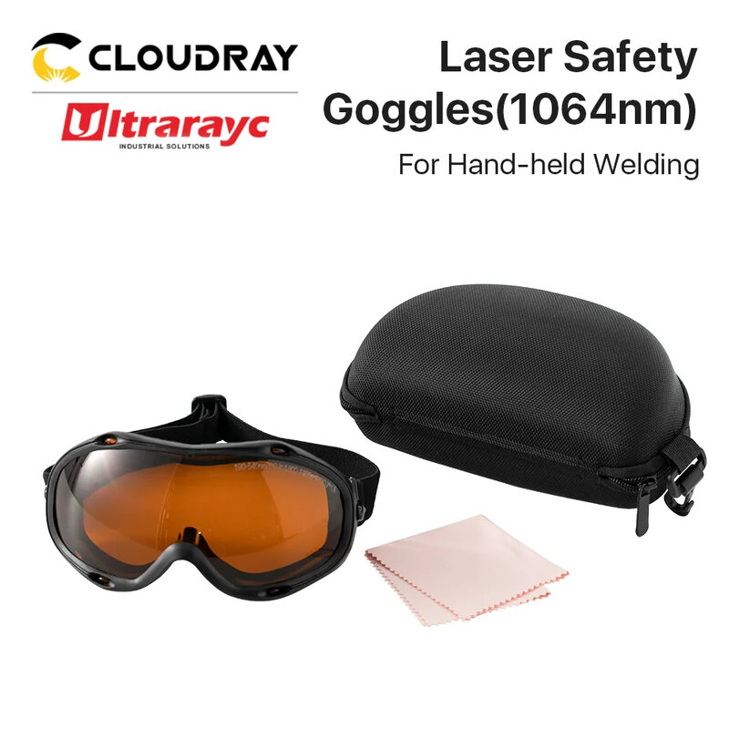 Óculos de segurança laser ultrarayc, fibra óptica, soldagem manual, 1064nm, 190-540nm, OD3 +, 800-1100nm, OD7 +