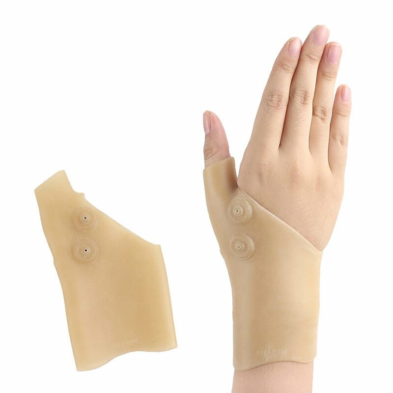 ปฏิบัติแม่เหล็กถุงมือแม่มือคีย์บอร์ดมือถุงมือซิลิโคน Bracers นิ้วมือนวดอุปกรณ์ป้องกันแม่เหล็ก Ore