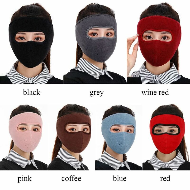 Windproof Warm Mask Fashion Fleece Winter Warm Face Shield Cold-proof Earmuffs Outdoor Cycling