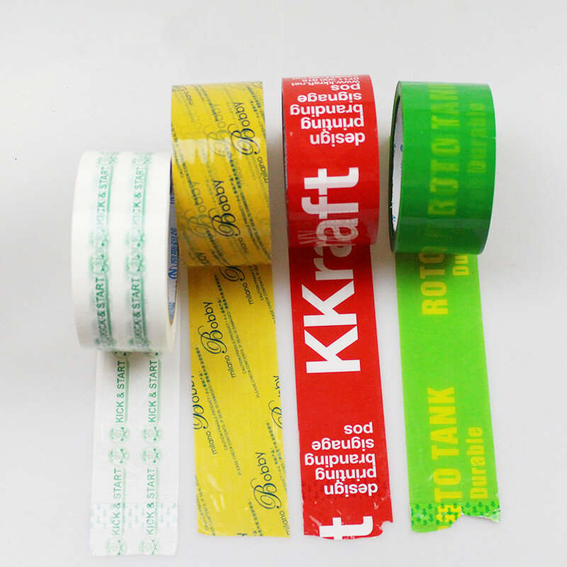 Cinta de embalaje BOPP de buena viscosidad, producto personalizado, cinta de sellado impresa personalizada