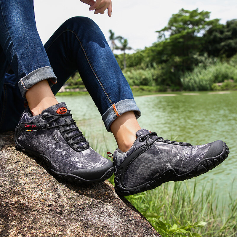 Zapatos de trabajo ligeros y transpirables para hombre, zapatillas antideslizantes para exteriores, Trekking, caminar