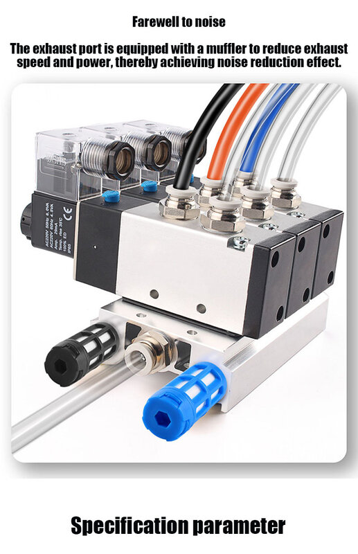 공압 가스 소음기 전자기 밸브 소음기, 미스트 펌프용 슬립 록, 수나사 흡수 소음 필터, PSL1 인치