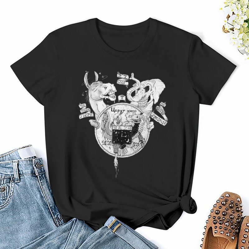 Crest of Confusion T-Shirt Blouse tees plus size tops summer tops T-shirt Women