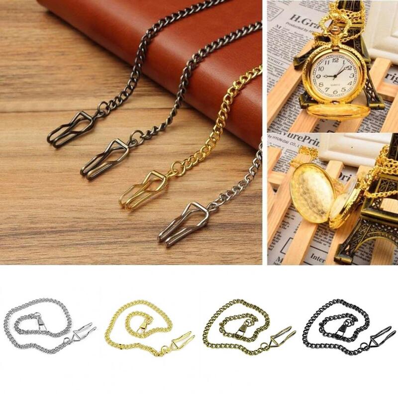Vintage Unisex Alloy Pocket Watch Link Chain Necklace Jewelry Gift Decor