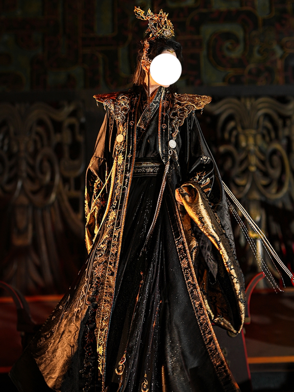 Hanfu-Costume de Broderie Royale de l'Empereur Dragon pour Homme, Tenue de Cosplay, Sans-abri, Prince, Spectacle sur Scène FYSZ