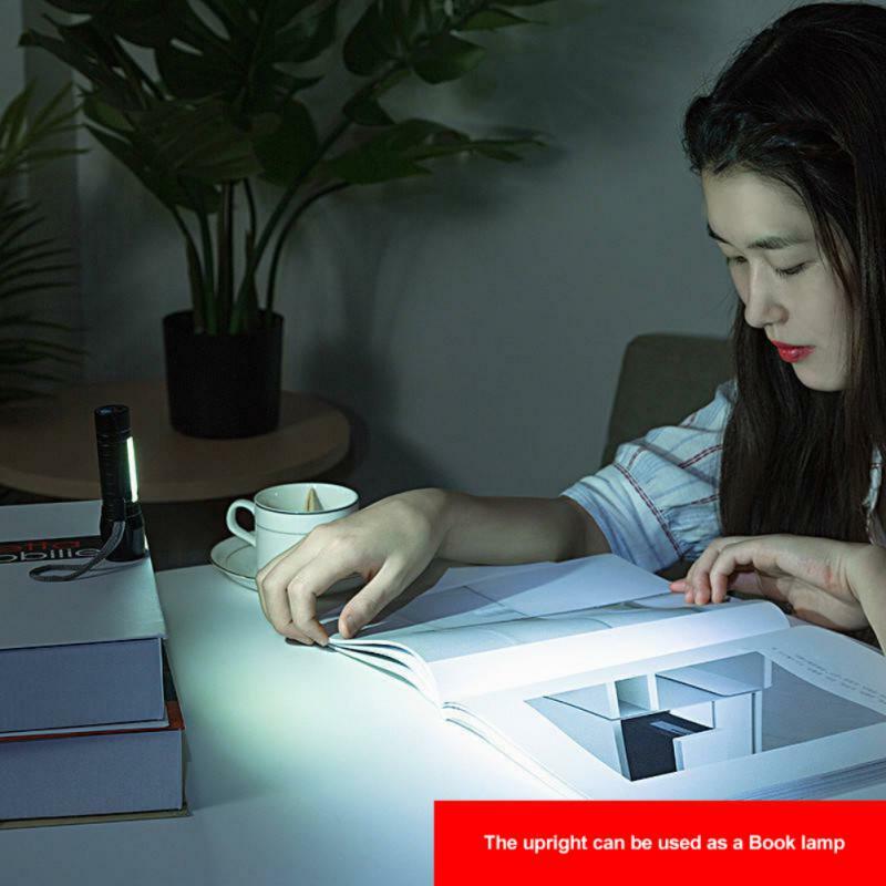 Mini lanterna LED com construído na bateria, lâmpada de foco Zoom, luz de trabalho recarregável, XP-G Q5, 1-7pcs